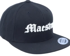 3D Maestro Black Snapback - Blackletter