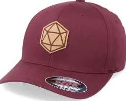 D20 Patch Maroon Flexfit - Gamerz