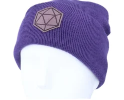 D20 Patch Purple Beanie - Gamerz