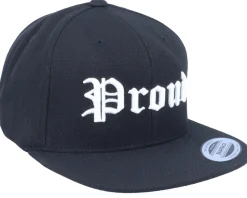 3D Proud Black Snapback - Blackletter