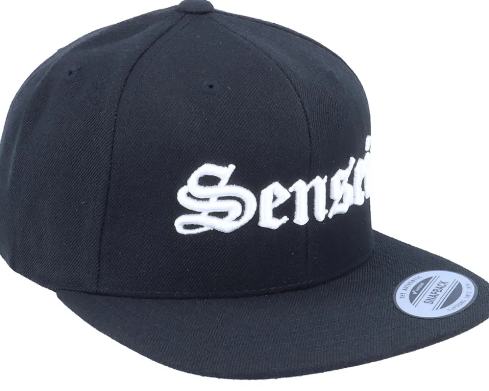 3D Sensei Black Snapback - Blackletter