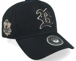 3D Sport Logo Side Patch Black A-Frame Adjustable - Bearded Man