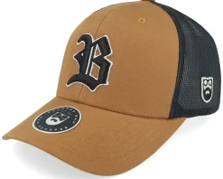 3D Sport Logo Side Patch Caramel/Black Trucker
