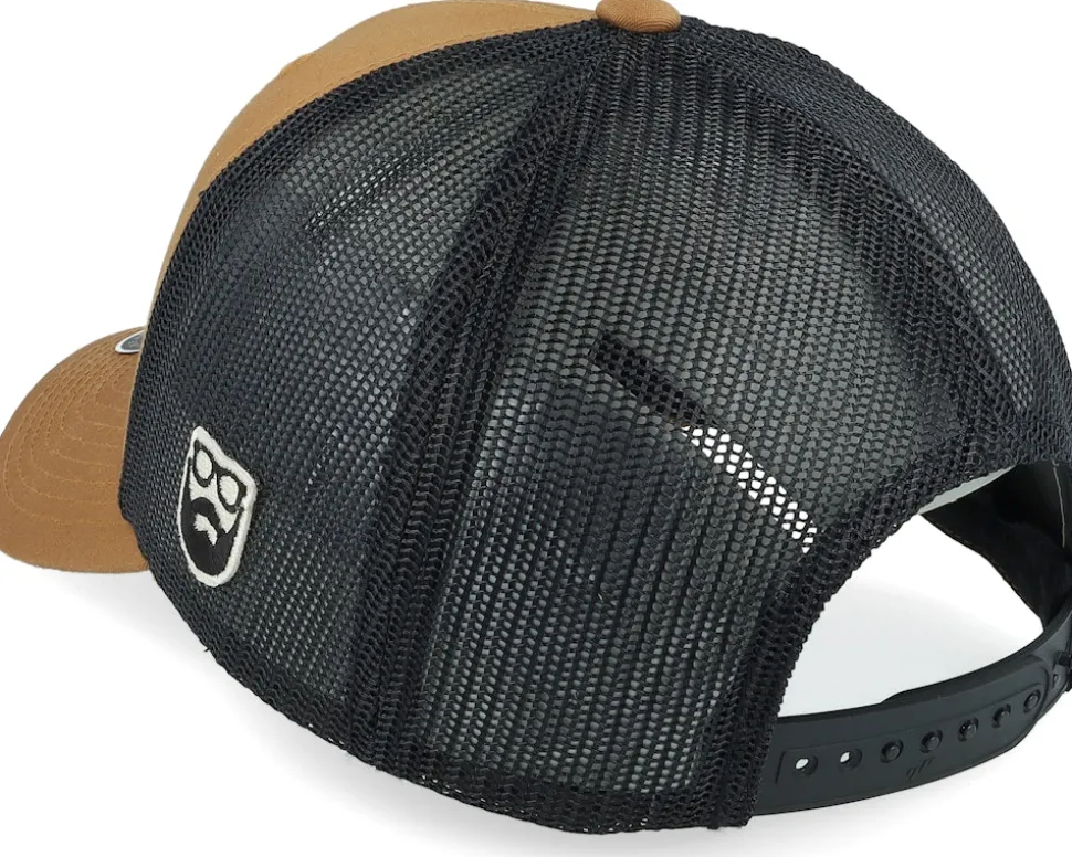3D Sport Logo Side Patch Caramel/Black Trucker