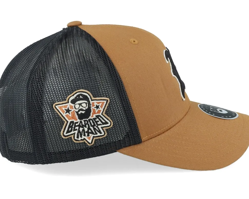 3D Sport Logo Side Patch Caramel/Black Trucker