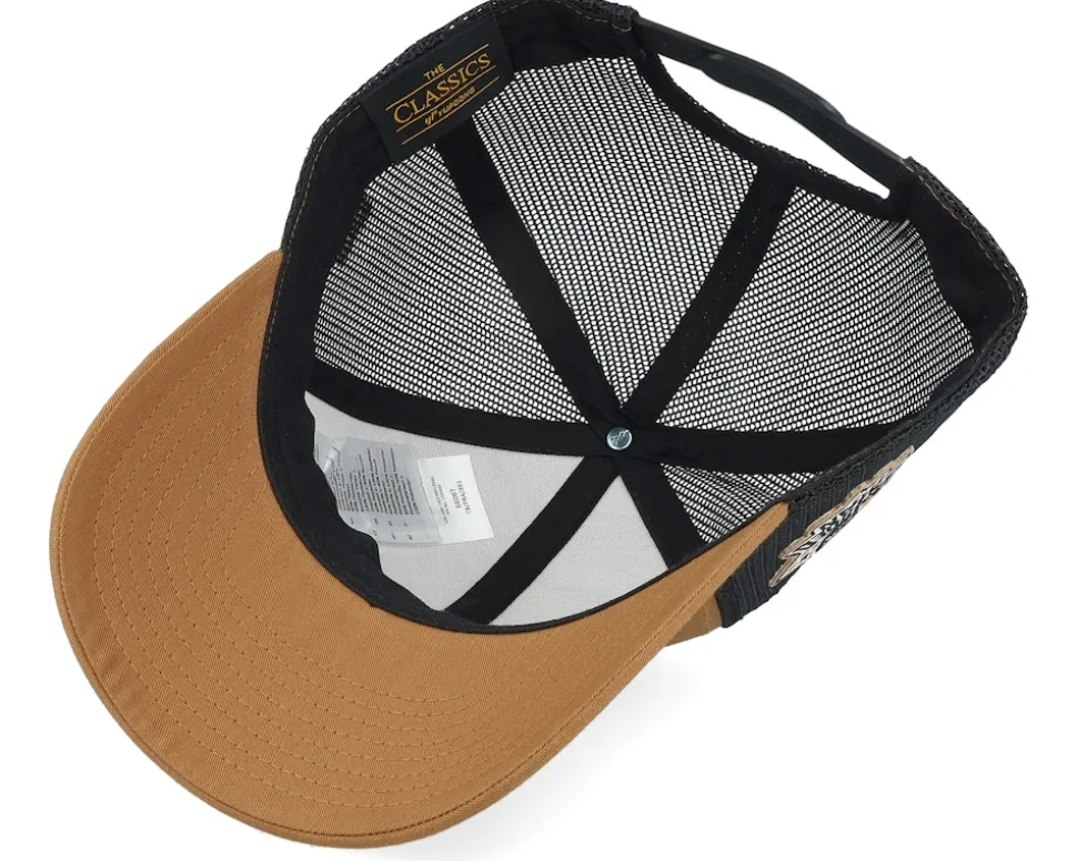 3D Sport Logo Side Patch Caramel/Black Trucker