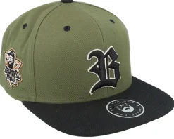 3D Sport Logo Side Patch Olive/Black Snapback