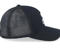 3d Stockholm White Letter Black Trucker - Hatstore