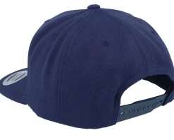 3d Stockholm White Script Navy Snapback - Hatstore