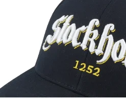 3d Stockholm White Script Black Trucker - Hatstore