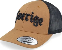 3d Sverige Black Script Caramel/Black Trucker - Hatstore