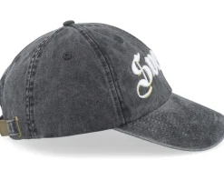 3d Sverige White Script Washed Back Dad Cap - Hatstore