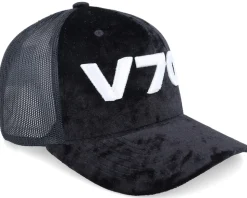 3d V70 Logo Velvet Black Trucker - Iconic