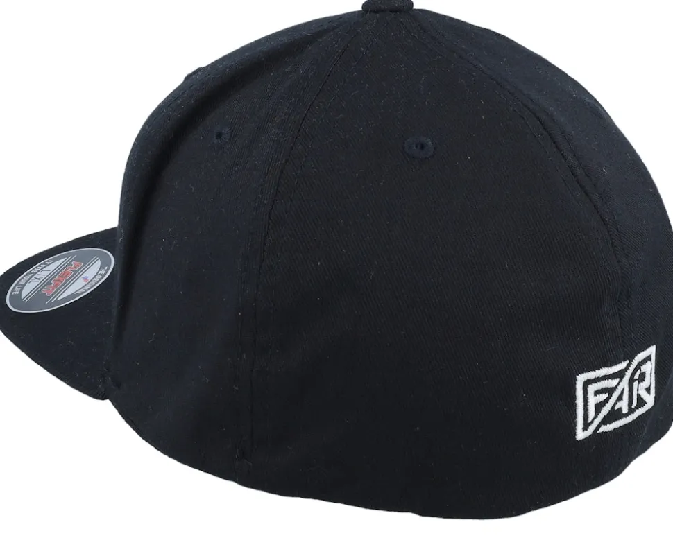 3d White Pride Logo Black Flat Brim Fitted - Fair
