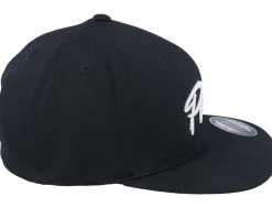3d White Pride Logo Black Flat Brim Fitted - Fair