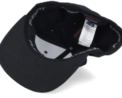 3d White Pride Logo Black Flat Brim Fitted - Fair