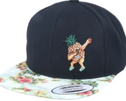 Dabbing Pineapple Black/Floral Mint Snapback - Iconic