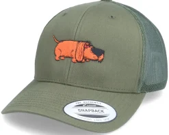Dachshund Weiner Dog Olive Trucker - Iconic