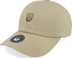 Dad Cap Khaki/Brown Adjustable - Bearded Man
