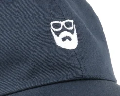 Dad Cap Navy/White Adjustable - Bearded Man