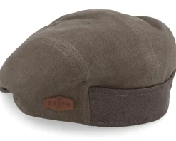 Daffy 3 Cotton Pouch 4 Olive Flat Cap - MJM Hats