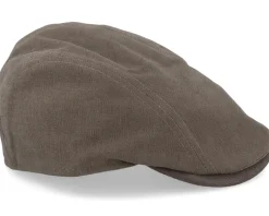 Daffy 3 Cotton Pouch 4 Olive Flat Cap - MJM Hats