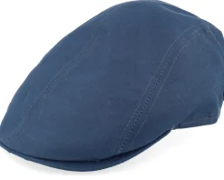 Daffy 3 Staywax Blue Flat Cap - MJM Hats