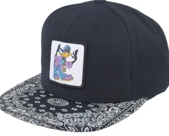 Daffy Duck Hip Hop Paisley Black Snapback - Looney Tunes
