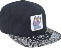 Daffy Duck Hip Hop Paisley Black Snapback - Looney Tunes