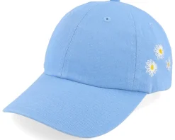 Daisy Flowers Embroidery Columbia Blue Dad Cap - Iconic