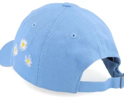 Daisy Flowers Embroidery Columbia Blue Dad Cap - Iconic
