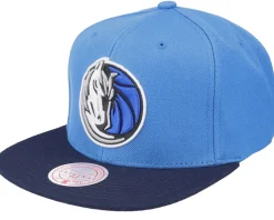 Dallas Mavericks Team 2 Tone 2.0 Royal/Navy Snapback - Mitchell & Ness