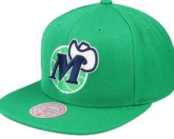 Dallas Mavericks Team Ground 2.0 Green Snapback - Mitchell & Ness