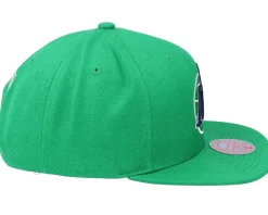 Dallas Mavericks Team Ground 2.0 Green Snapback - Mitchell & Ness