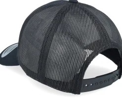 Dallas Upside Down 3d Logo Black A-frame Trucker - Iconic