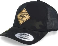 Danger Crocodiles Multicam Camo Black Trucker - Iconic
