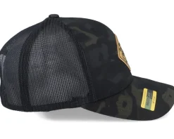 Danger Crocodiles Multicam Camo Black Trucker - Iconic