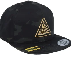 Danger Explosive Sign Multicam Black Snapback - Iconic