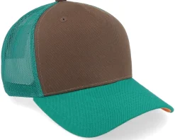 Dark Brown/Dark Teal/Orange A-frame Trucker - Equip