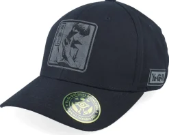 Dark Magician Grey Engraved Black Flexfit - Yu-Gi-Oh