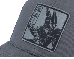 Dark Magician Grey Engraved Grey Trucker - Yu-Gi-Oh