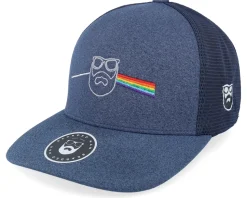 Dark Side Of The Beard Melange Navy Trucker - Bearded Man