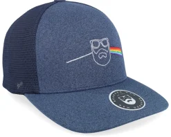 Dark Side Of The Beard Melange Navy Trucker - Bearded Man