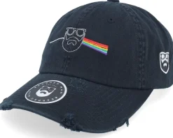 Dark Side Of The Beard Ripped Black Dad Cap - Bearded Man