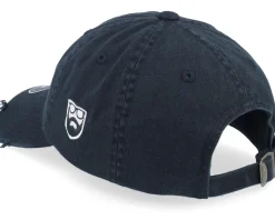 Dark Side Of The Beard Ripped Black Dad Cap - Bearded Man