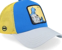 Dc Comics Batman Beige/Blue/Grey A-Frame Trucker - Capslab
