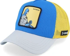 Dc Comics Batman Beige/Blue/Grey A-Frame Trucker - Capslab