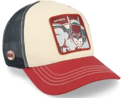 DC Comics Batman White/Red Trucker - Capslab