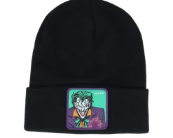 Dc Comics Joker Beanie Black Cuff - Capslab