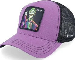 Dc Comics Joker Black/Purple A-Frame Trucker - Capslab
